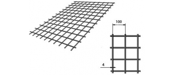Сетка сварная (дорожная) 100х100х4мм 1,5х2м купить с доставкой в Троицке