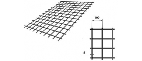 Сетка сварная (дорожная) 100х100х5мм 1,5х2м купить с доставкой в Троицке
