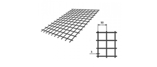 Сетка сварная (дорожная) 50х50х3мм 1х2м купить с доставкой в Троицке